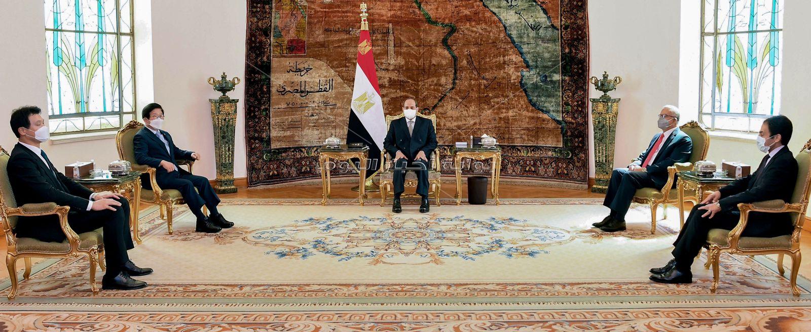 الرئيس السيسي يستقبل رئيس جنوب السودان