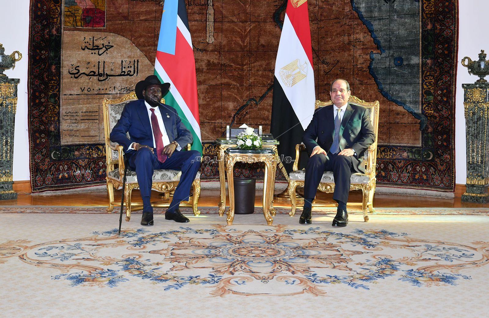 الرئيس السيسي يستقبل رئيس جنوب السودان