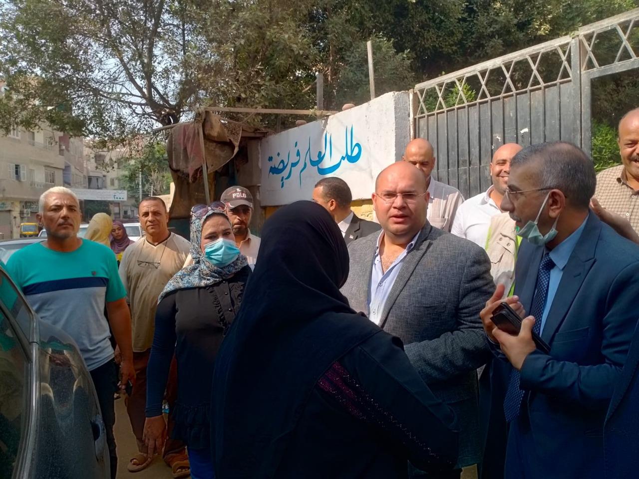 الشهابى والجيار بإدارة كرداسة التعليمية  لمتابعة سير العملية التعليمية