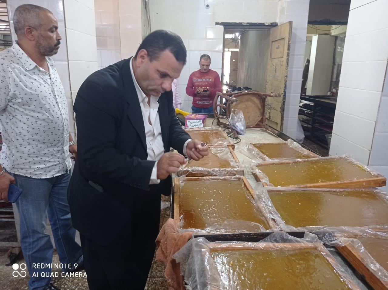 ضبط مصنع لتصنيع الحلوى بالاسكندريه يقوم بإنتاج حلوى بدون بيانات