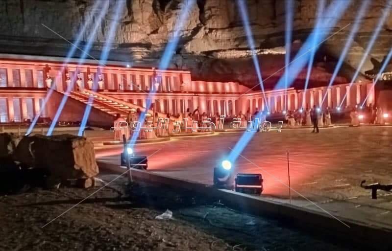 الأقصر تضيئ ليلا تمهيدا للكرنفال الفرعوني لافتتاح طريق الكباش