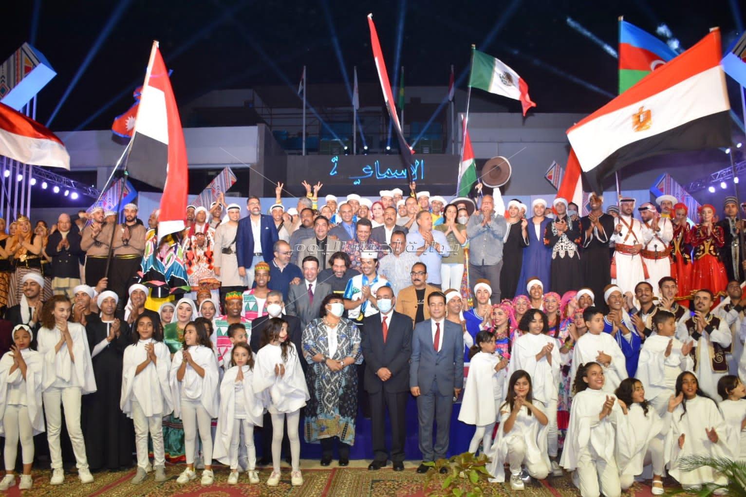 مصر تحتضن الفنون الشعبية ل 7 دول في مهرجان الإسماعيلية..صور
