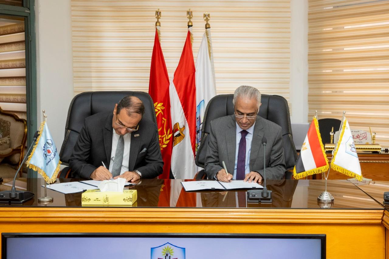 بروتكول تعاون بين جامعة بورسعيد ومعهد بحوث البترول المصري