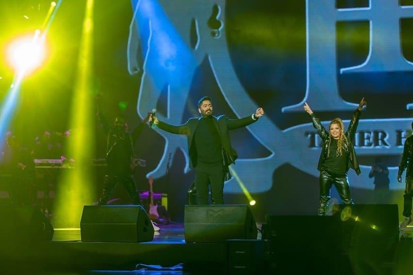 شاهد حفل أسطورى لتامر حسنى فى موسم الرياض 