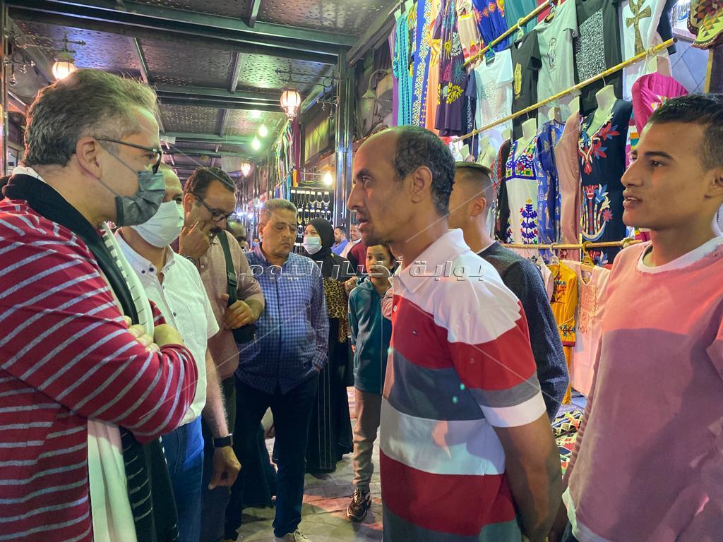 وزير السياحة والآثار يستكمل جولاته المكثفة لمحافظة الأقصر