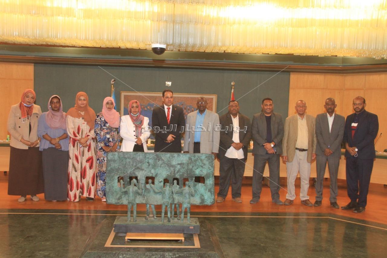 وفد من الصحفيين السودانيين يزور لجنة التدريب نقابة الصحفيين /صور 