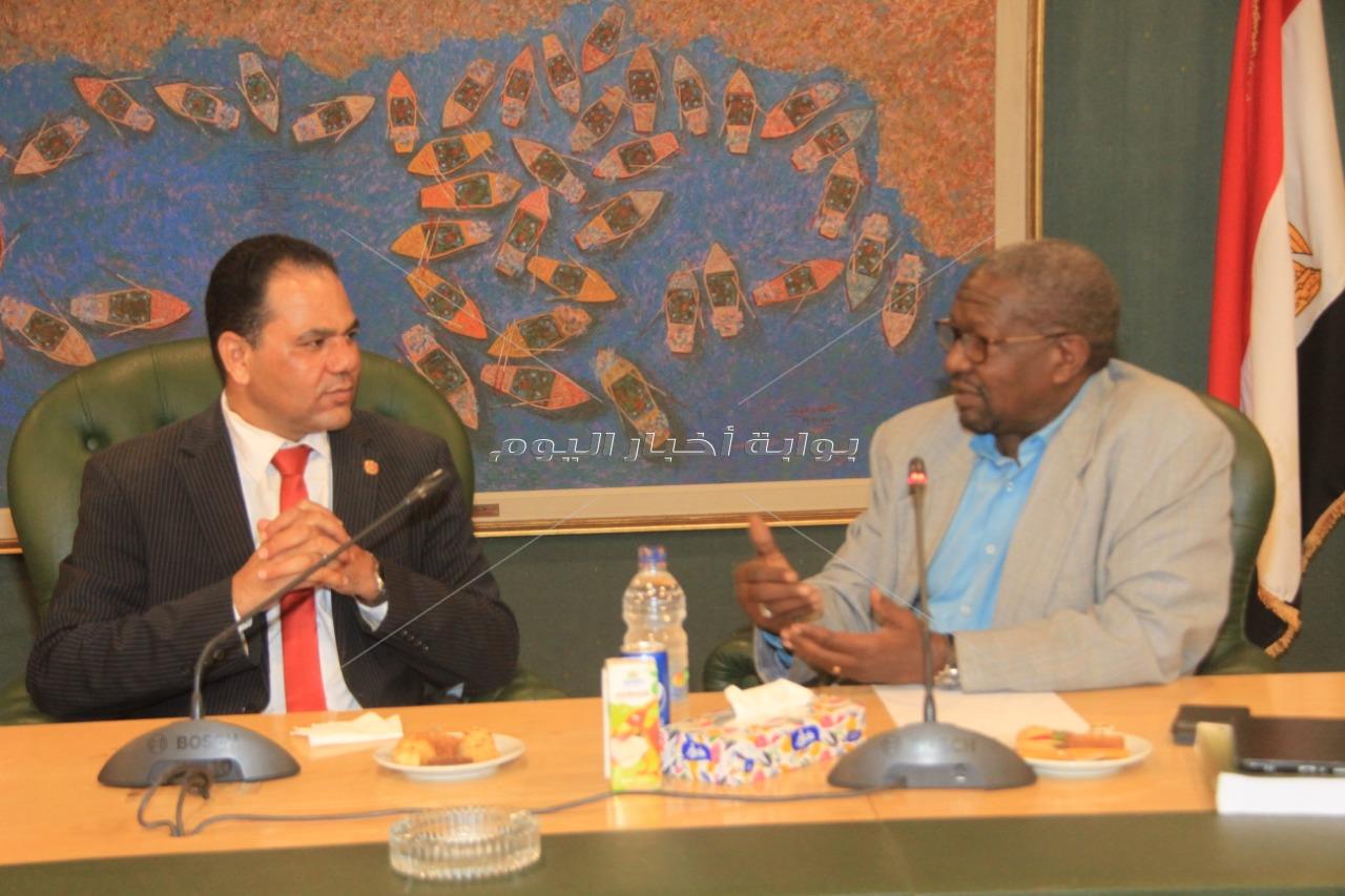 وفد من الصحفيين السودانيين يزور لجنة التدريب نقابة الصحفيين /صور 