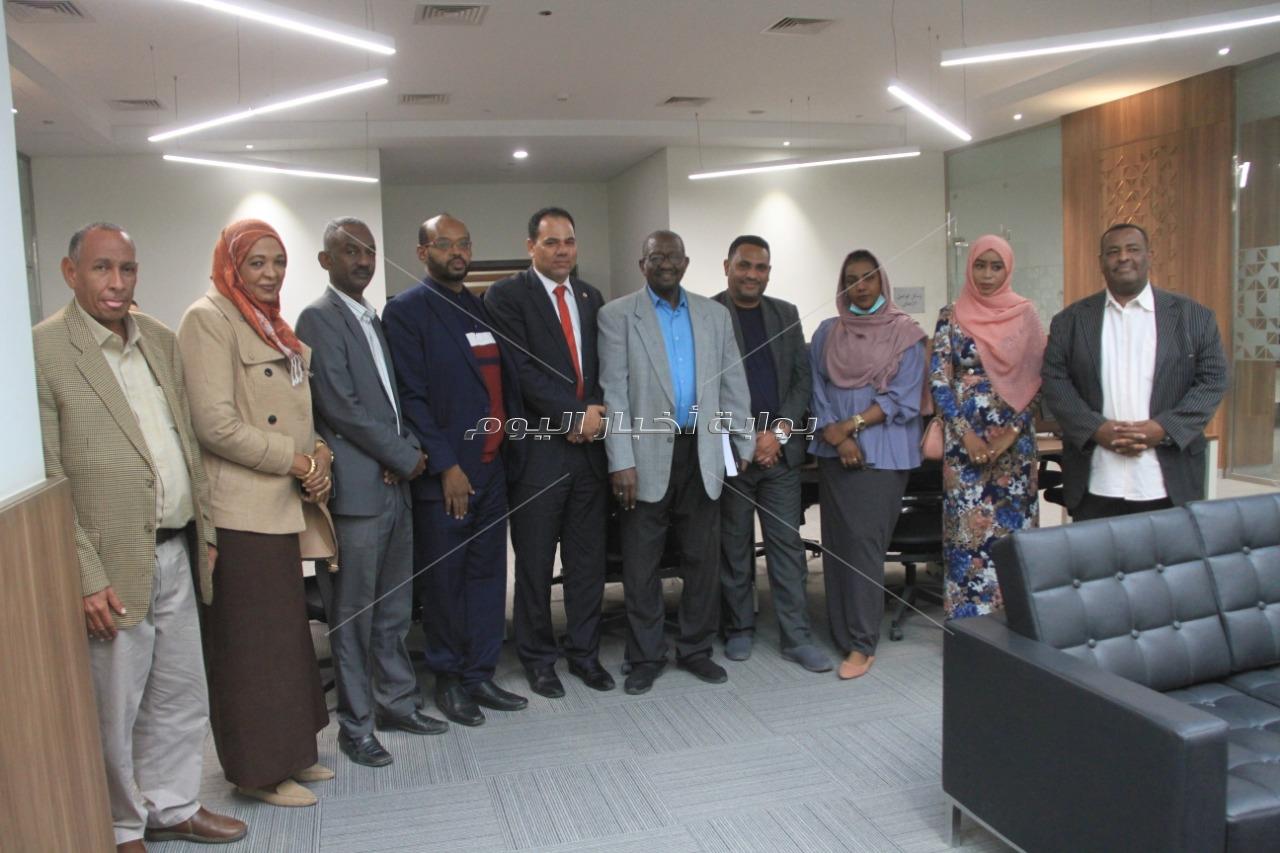 وفد من الصحفيين السودانيين يزور لجنة التدريب نقابة الصحفيين /صور 