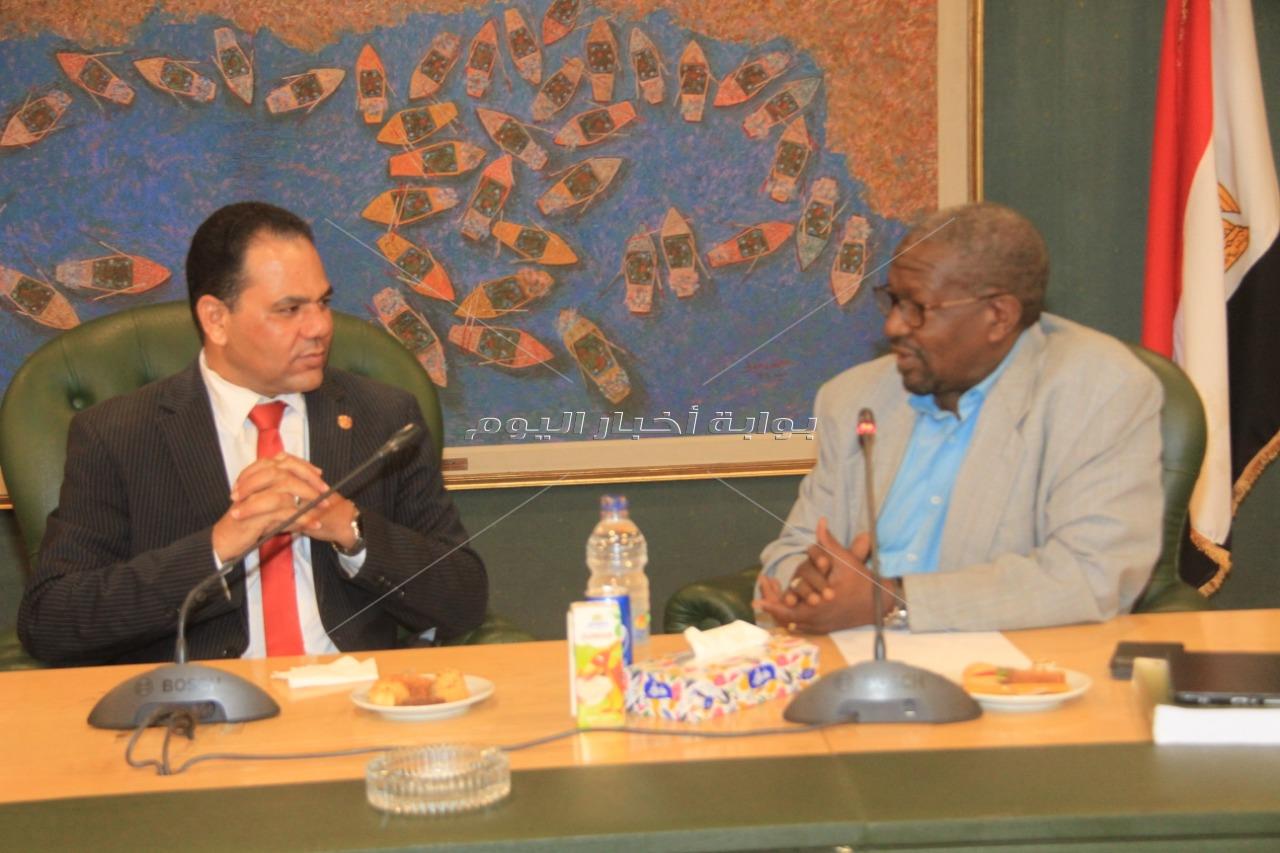 وفد من الصحفيين السودانيين يزور لجنة التدريب نقابة الصحفيين /صور 
