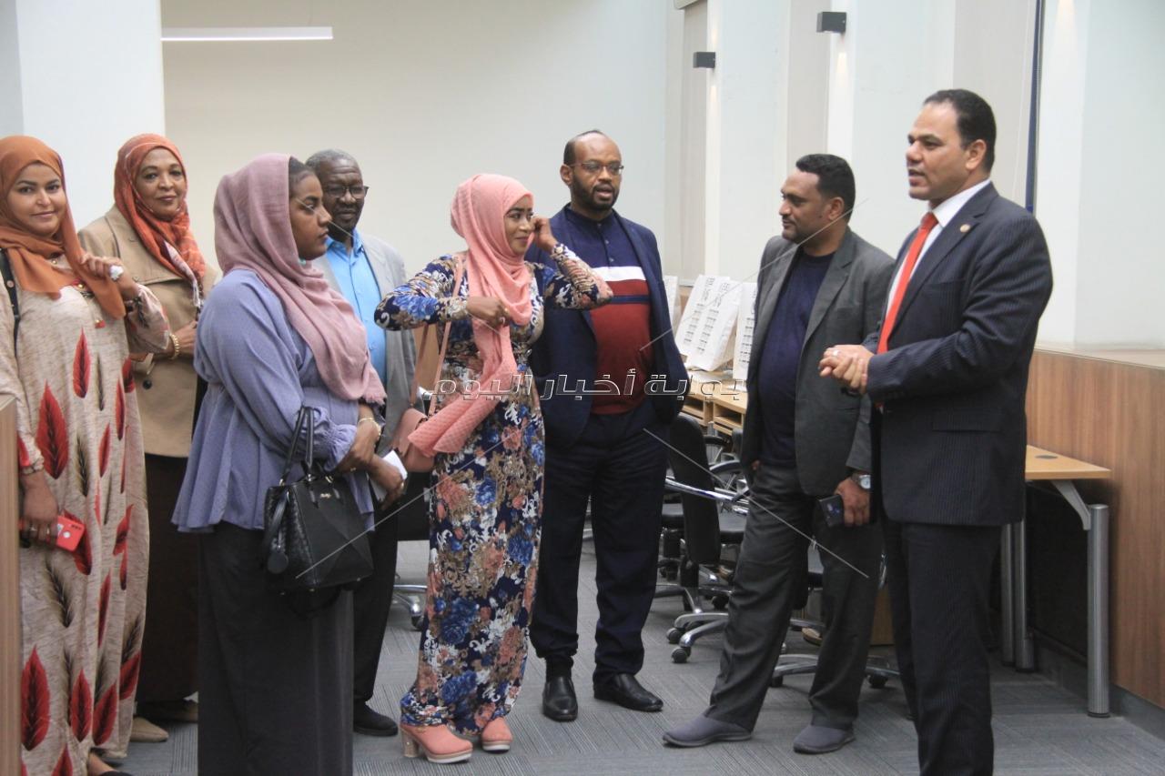 وفد من الصحفيين السودانيين يزور لجنة التدريب نقابة الصحفيين /صور 