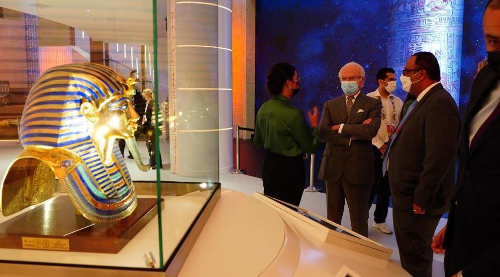 ملك السويد يزور الجناح المصري المشارك في معرض إكسبو دبي 2020 