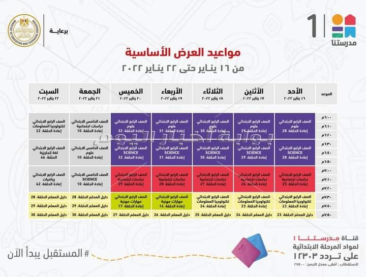 وزير التعليم يعلن مواعيد عرض البرامج التعليمية للمناهج المدرسية لطلاب ابتدائي واعدادي