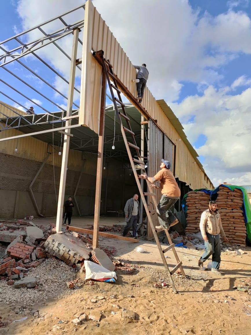 محافظة الجيزة تزيل منشأت مخالفة بالطالبية وأبو النمرس ومنشأة القناطر