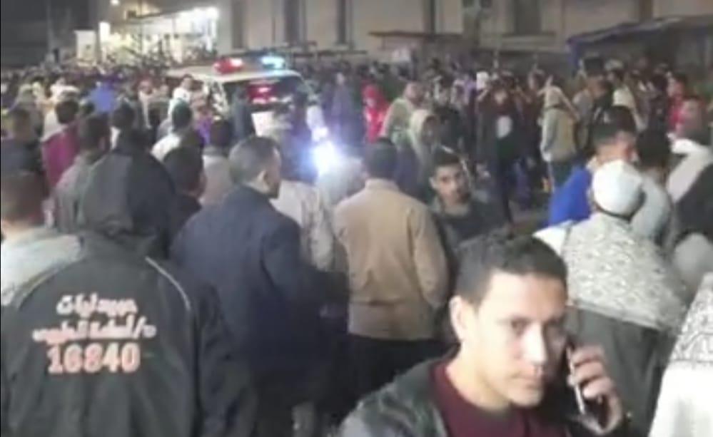 تشييع جثامين قارئ القرآن وزوجتة ونجله