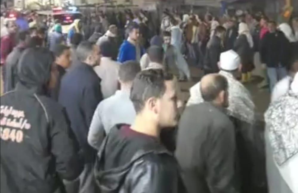 تشييع جثامين قارئ القرآن وزوجتة ونجله