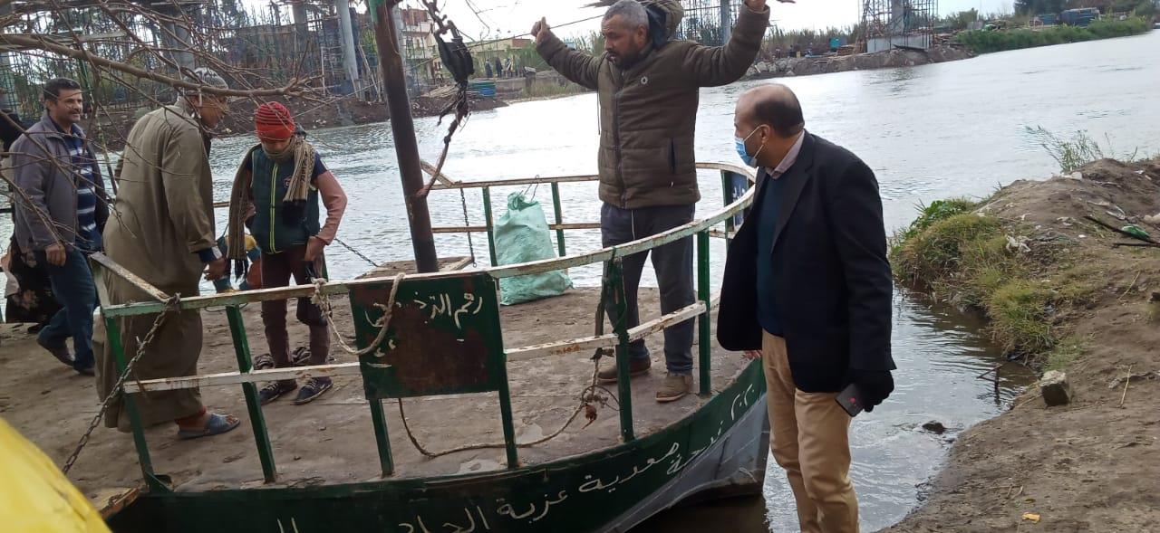محافظ البحيرة : حملات مكثفة على المعديات النهرية بنطاق المحافظة 