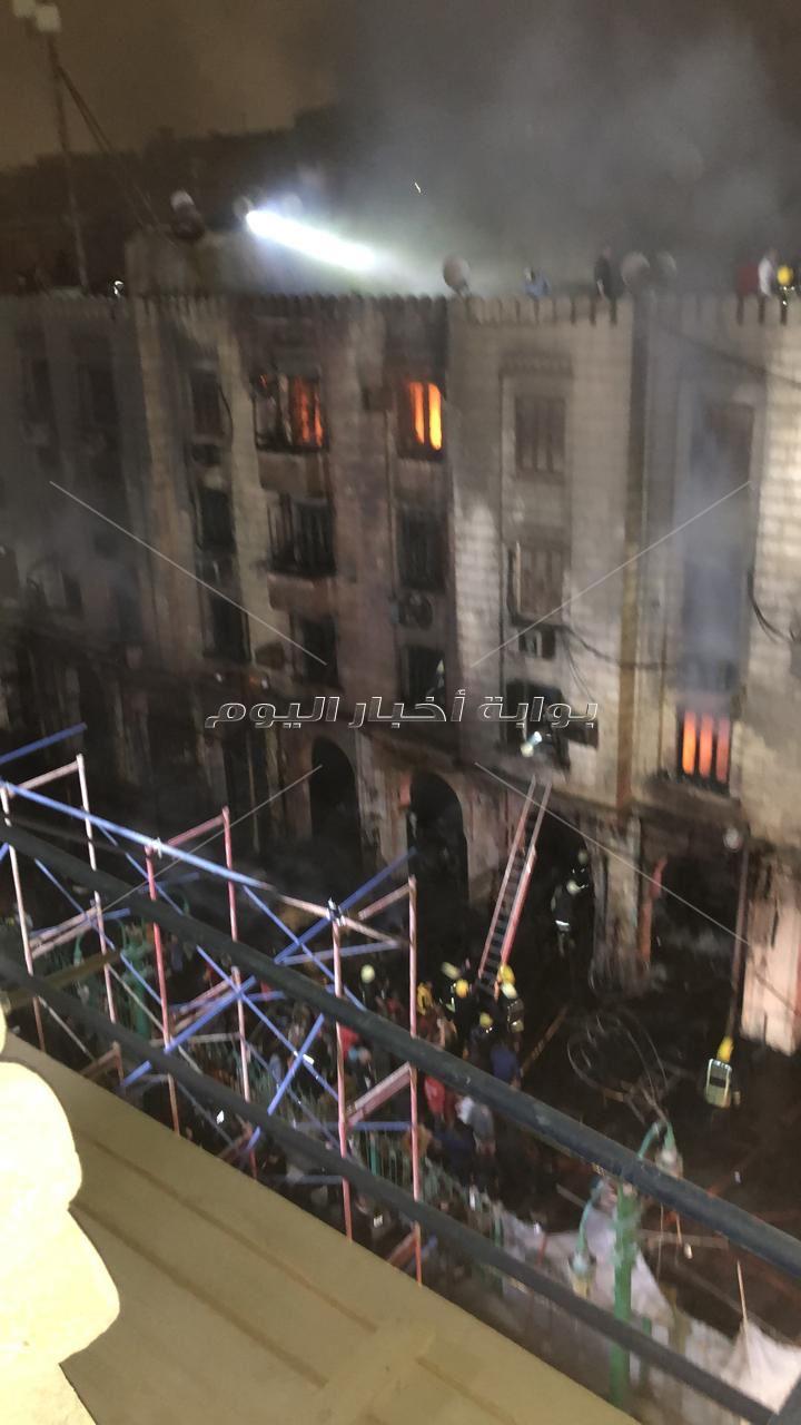 السيطرة على حريق بمبنى تابع للأوقاف بمحيط مسجد الحسين