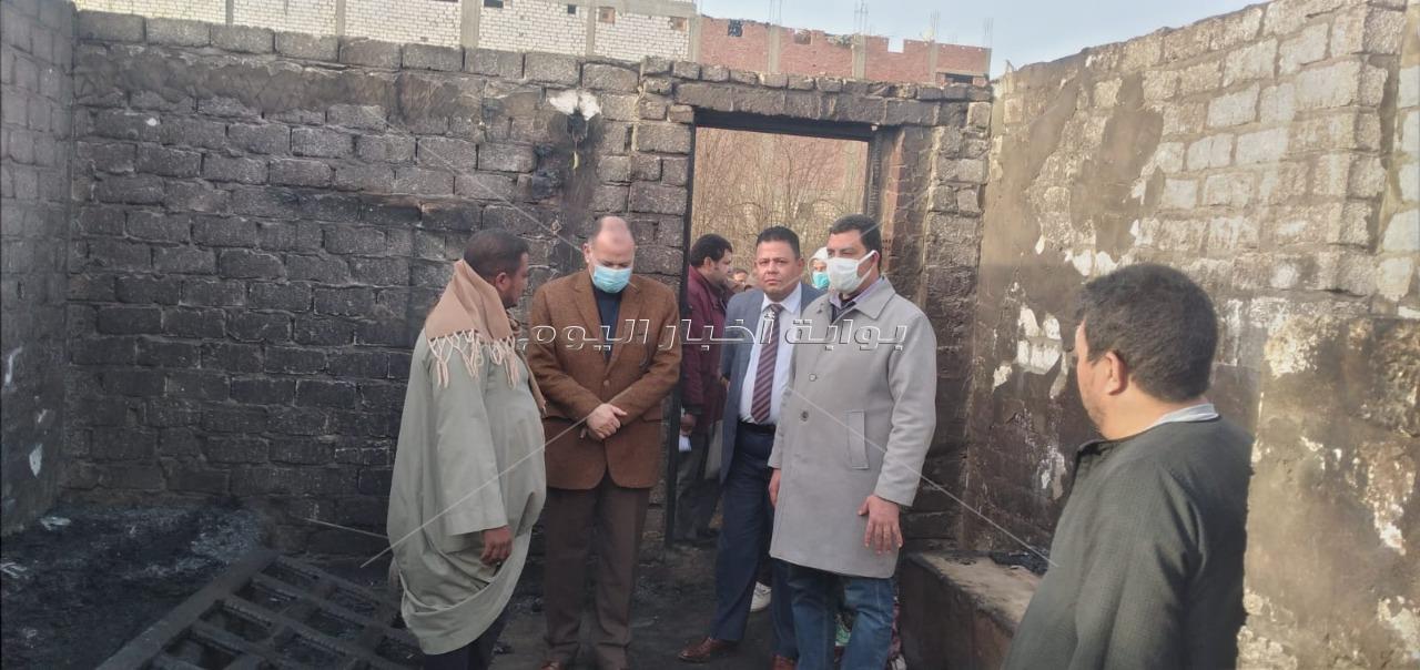 محافظ أسيوط يتفقد أعمال السيطرة على حريق مخزن مواسير بلاستيكية بقرية اللوقا بساحل سليم