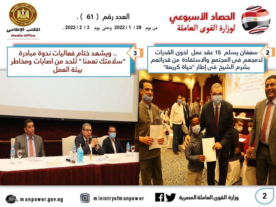 وزارة القوى العاملة في أسبوع