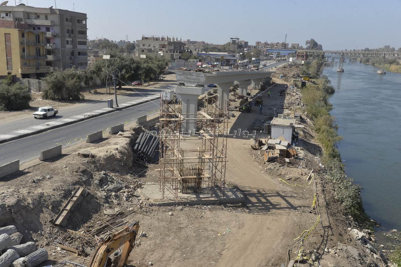 مشروع كوبري المدخل الشمالي العلوي بمنقباد بطول 1600 متر