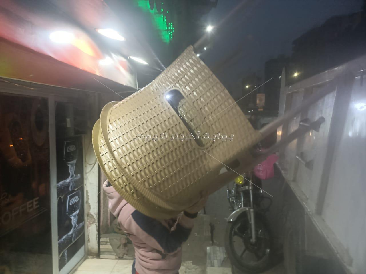 حملة إشغالات ليلية على شوارع بولاق الدكرور