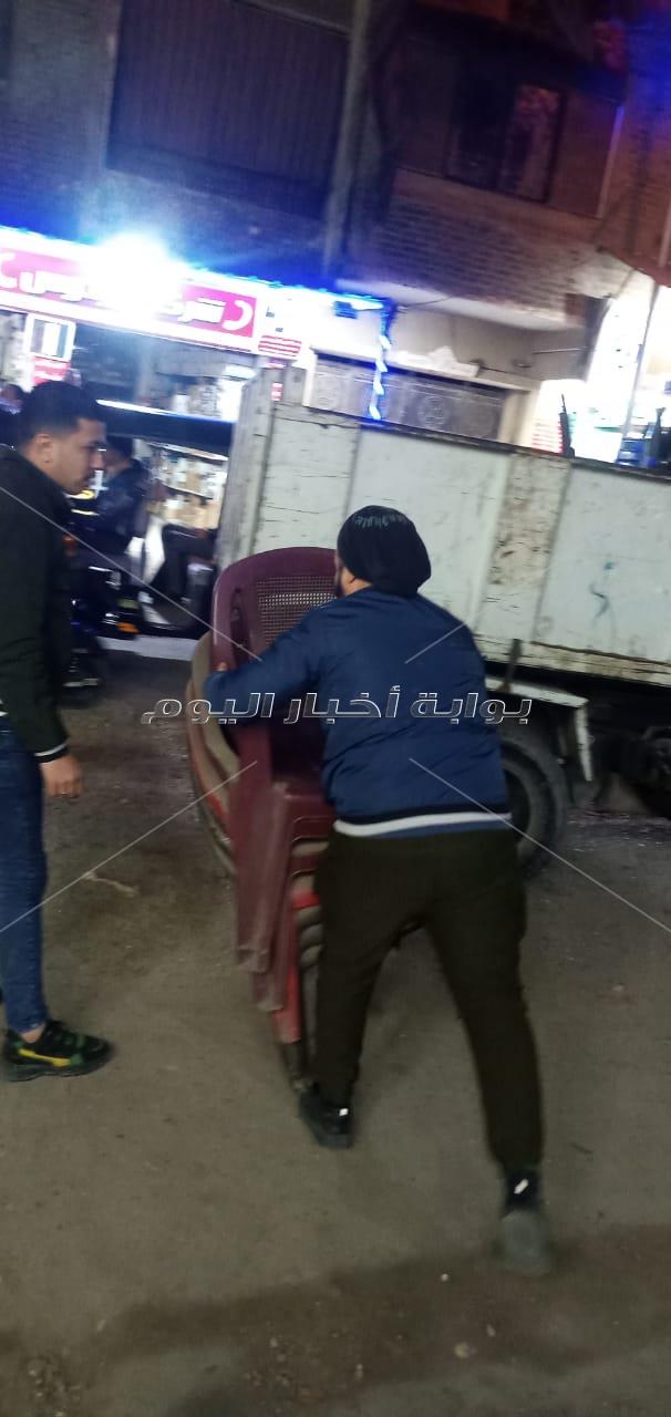 حملة إشغالات ليلية على شوارع بولاق الدكرور