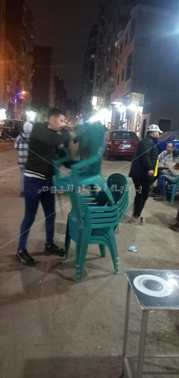 حملة إشغالات ليلية على شوارع بولاق الدكرور