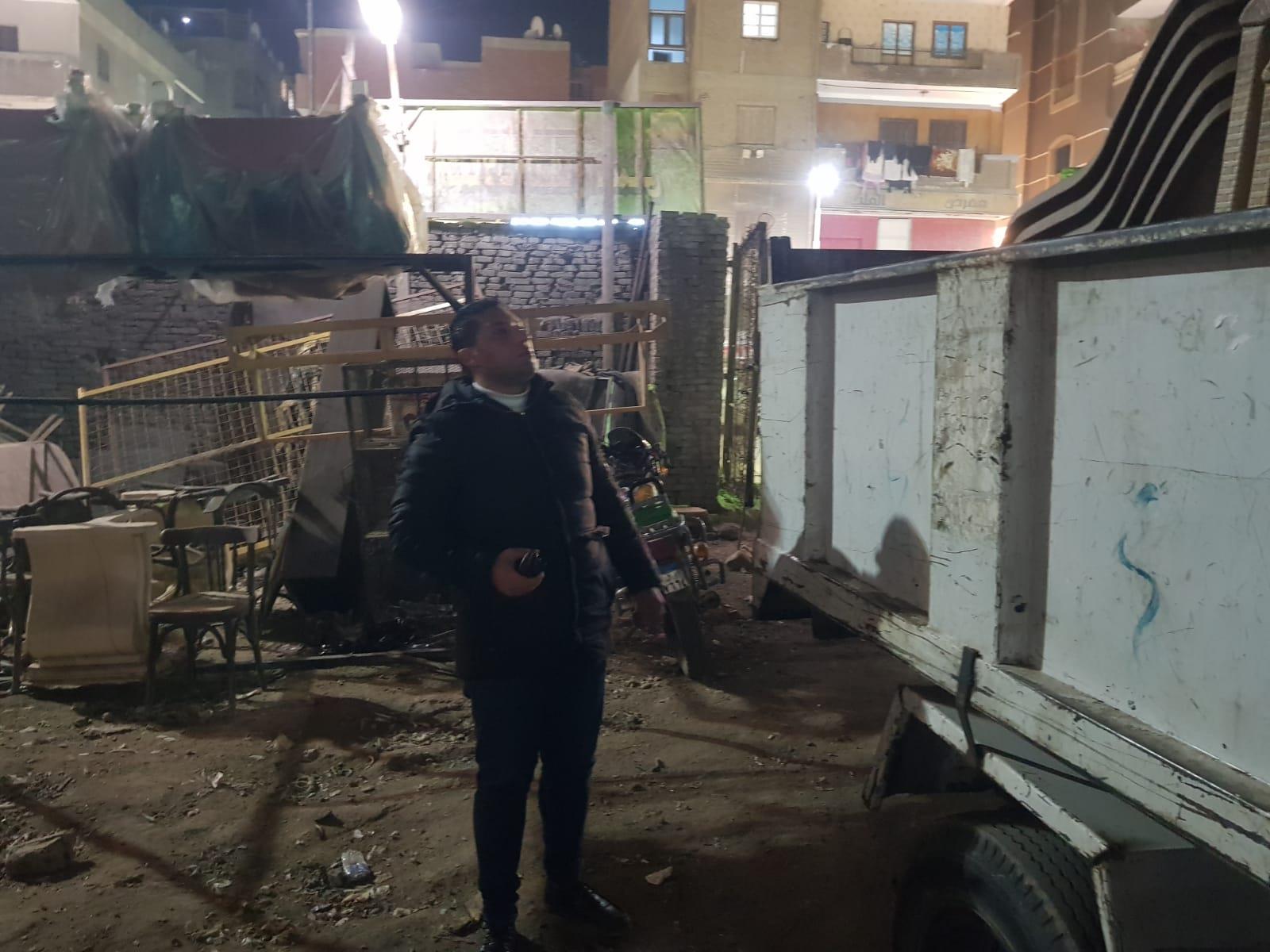 مصادرة 150 حالة إشغال طريق بشوارع بولاق الدكرور