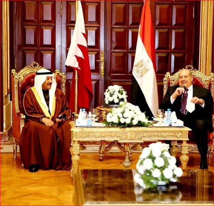 رئيس " الشيوخ" يلتقي رئيس مجلس الشورى بمملكة البحرين استقبل المستشار عبد الوهاب عبد الرازق