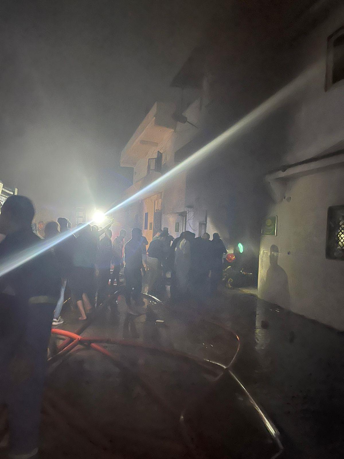 حريق هائل بأحد مناحل العسل الكبرى بالغربية