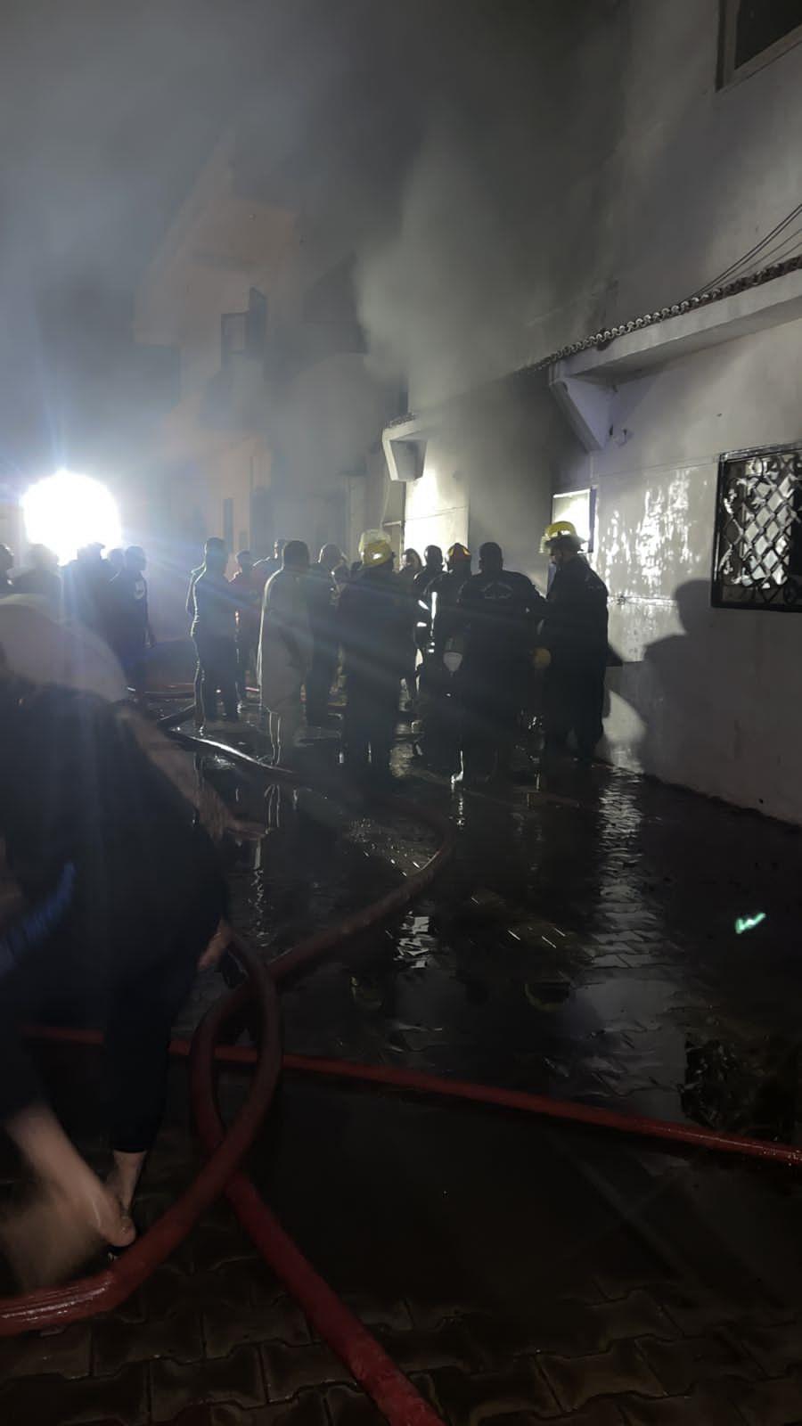 حريق هائل بأحد مناحل العسل الكبرى بالغربية
