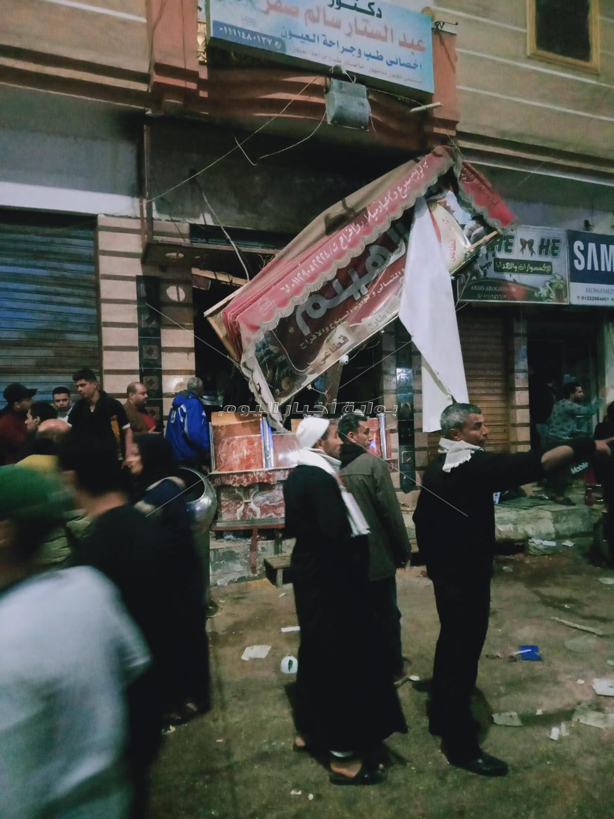 إصابة 7  أشخاص إثر إنفجار أنبوبة غاز داخل محمصة لب بالرحمانية بالبحيرة