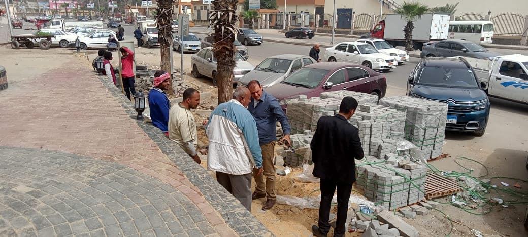 متابعة أعمال تطوير شارع البحر الأعظم 