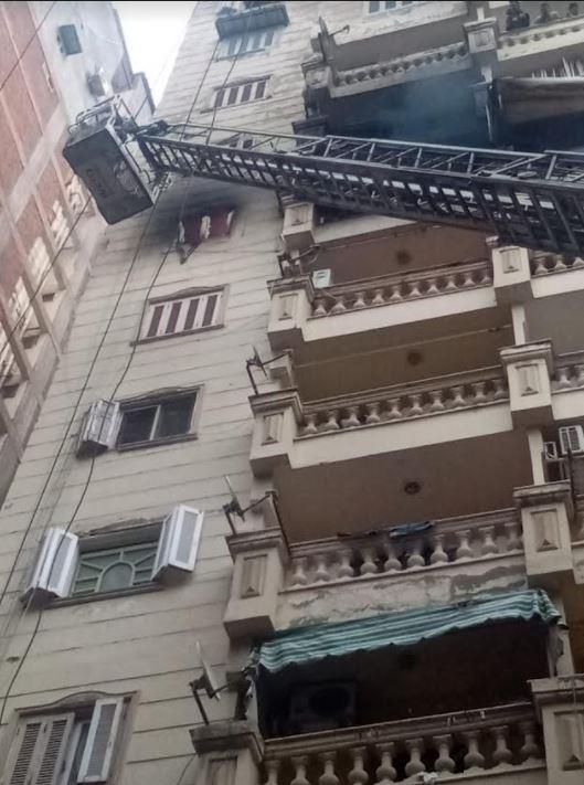 إخماد حريق في شقة سكنية بمنطقة الإبراهيمية بالإسكندرية