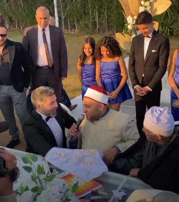 ياسر فرج يحتفل بقرانه على هبة الهواري