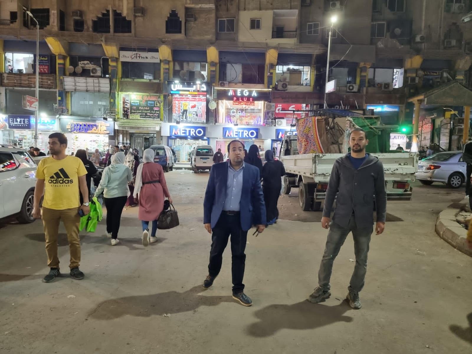 حملة إشغالات موسعة على شوارع الطالبية بالجيزة