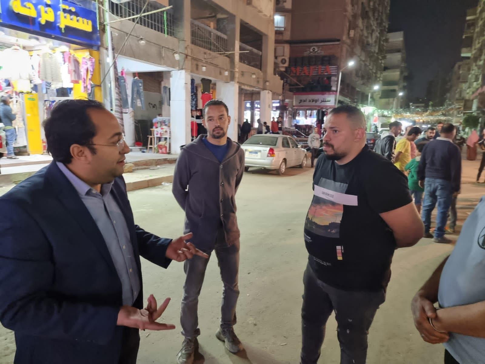 حملة إشغالات موسعة على شوارع الطالبية بالجيزة