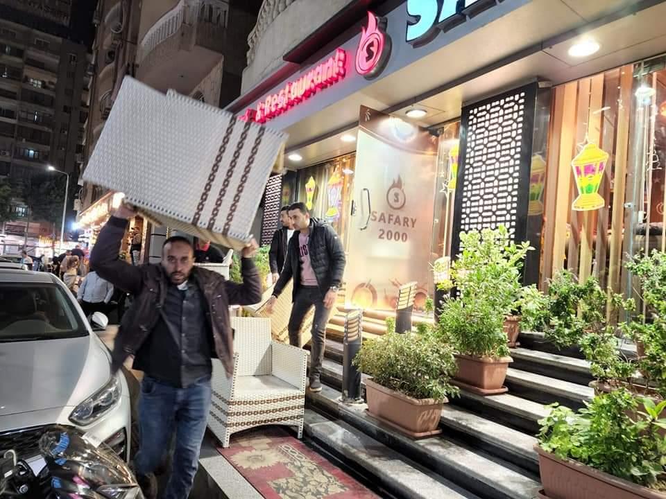 حملة إشغالات موسعة بحي العمرانية