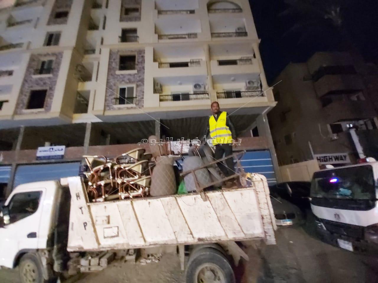  رفع 143 حالة إشغال وتحرير 8 محاضر خلال حملة إنضباط بالدقي| صور