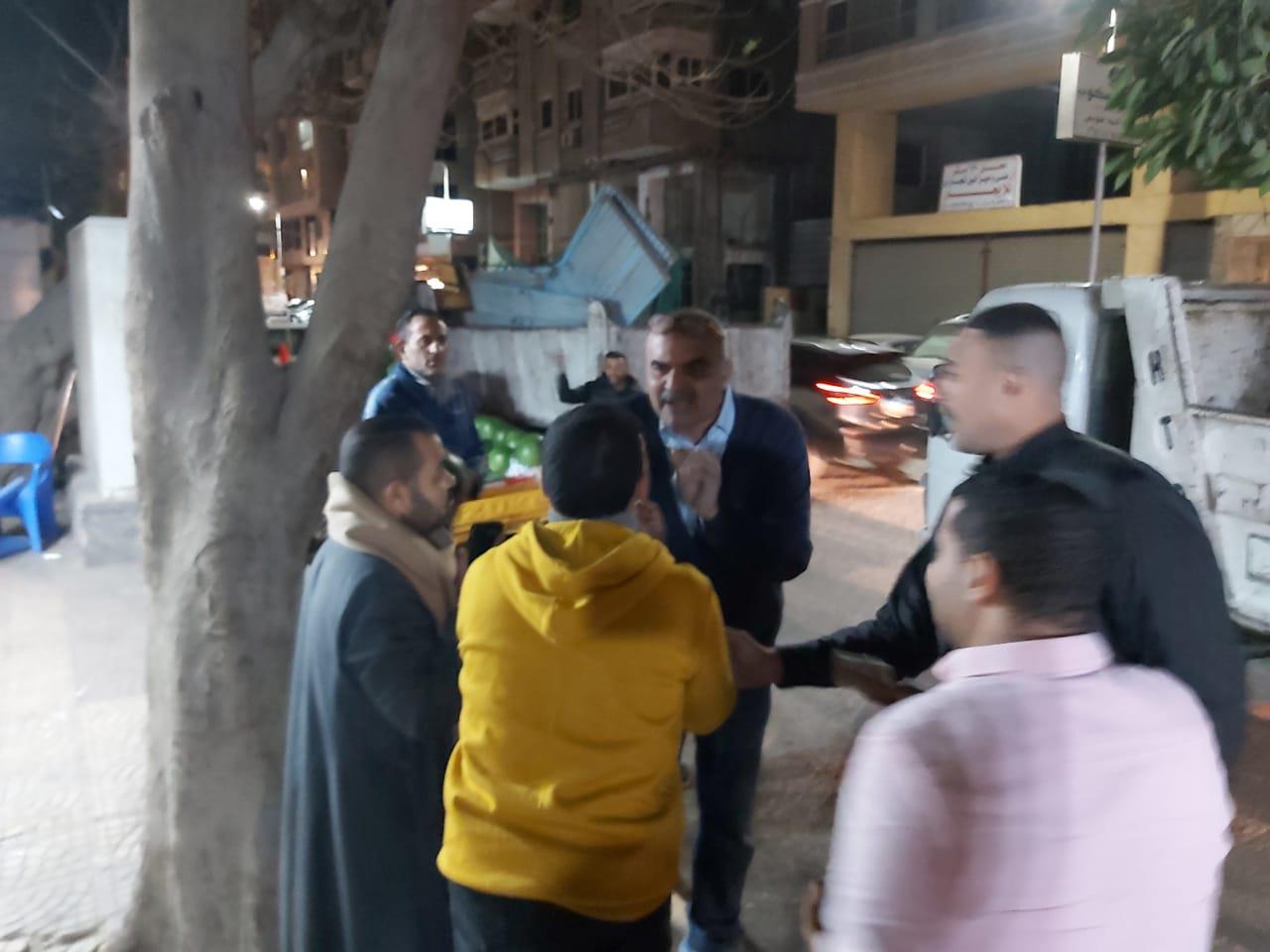 رفع 365 إشغال طريق في حملة ليلية بالدقي