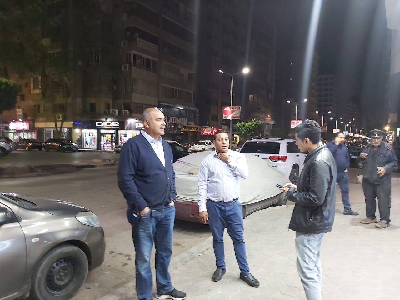 رفع 365 إشغال طريق في حملة ليلية بالدقي