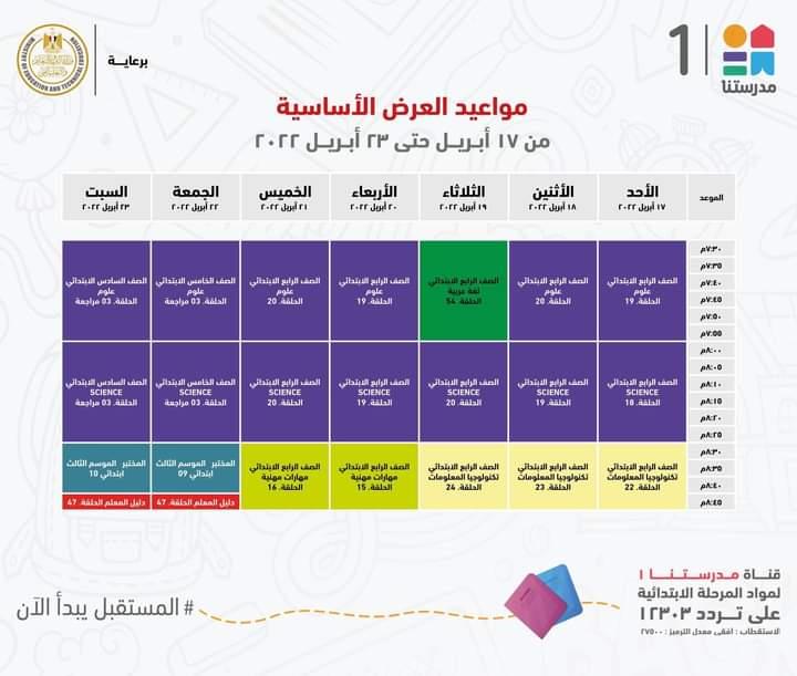 لطلاب الابتدائية والاعدادية ..وزير التعليم يعلن مواعيد عرض البرامج التعليمية للمناهج المدرسية