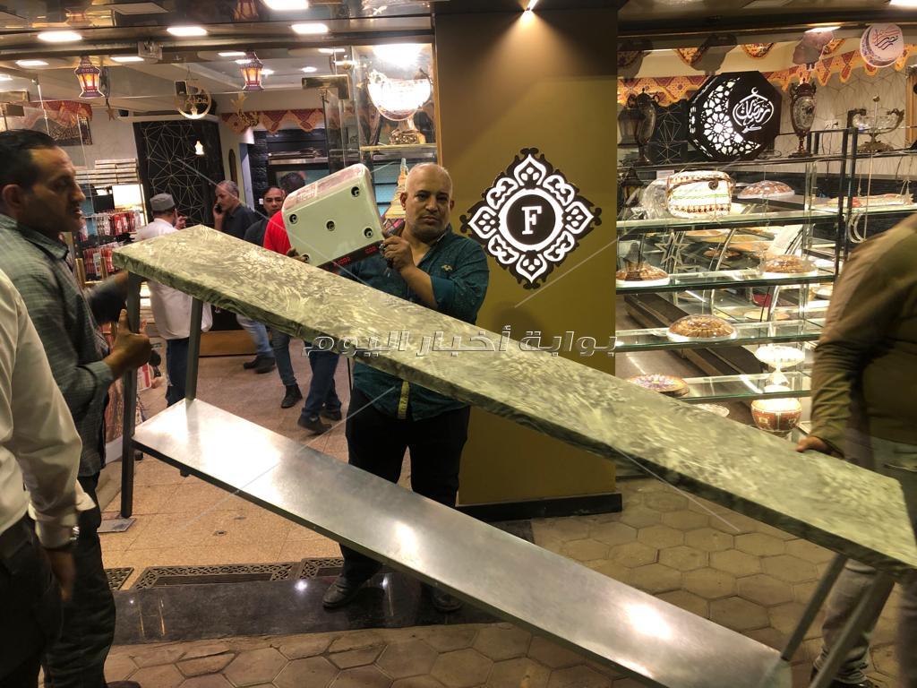 رفع 289 حالة إشغال طريق بالدقي