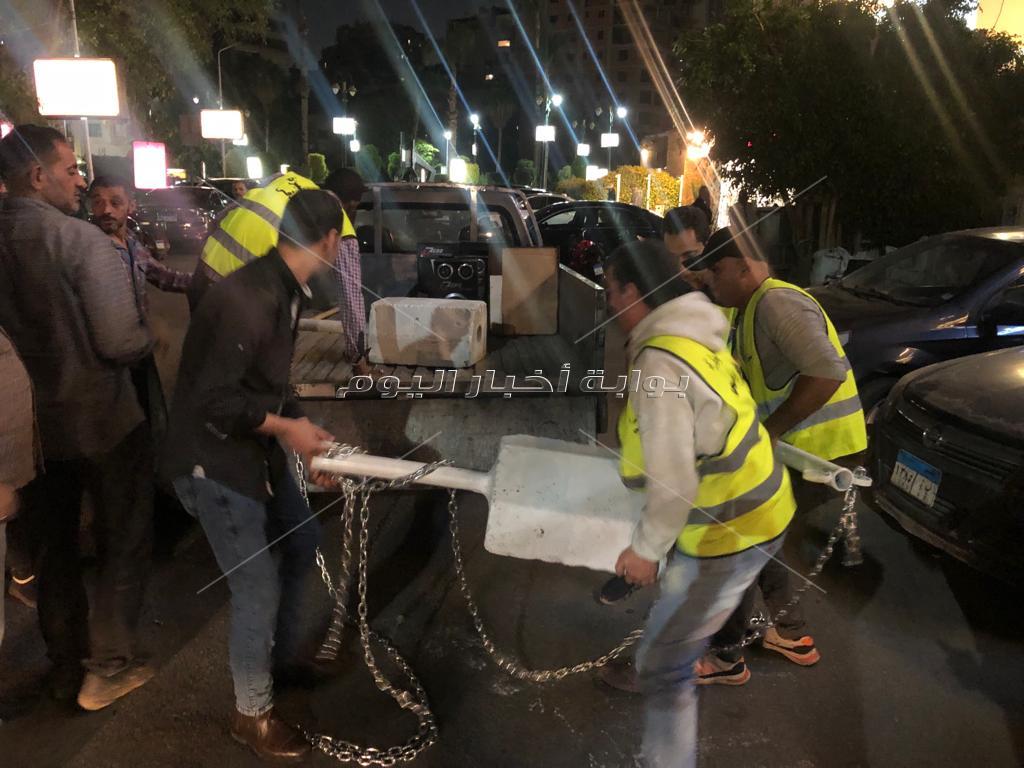 حملة إشغالات موسعة بشوارع الدقي في الجيزة