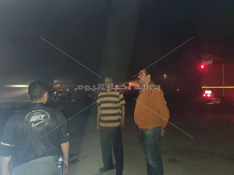 إخماد حريق بمخازن الشركة الأهلية للورق في الإسكندرية