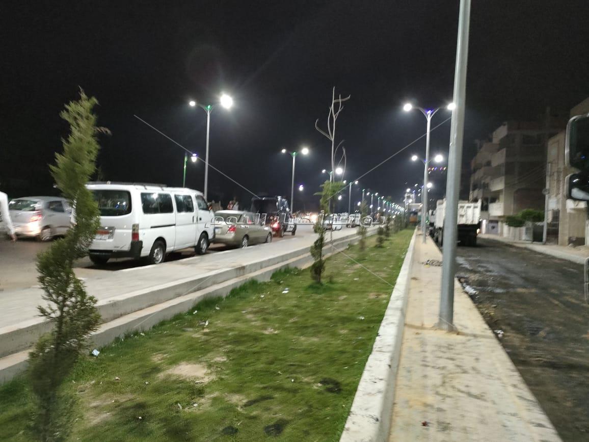 محافظ البحيرة يتابع أعمال التطوير ورصف حارة الخدمة بطريق زاوية غزال بدمنهور 