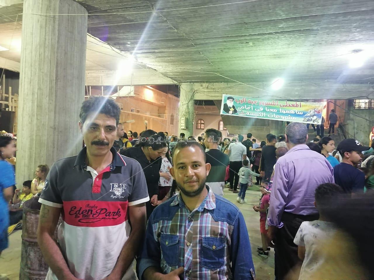  الآلاف من أهالى كفر الدوار بالبحيرة يحتفلون بالليلة الكبيرة لمولد الشهيد مار جرجس