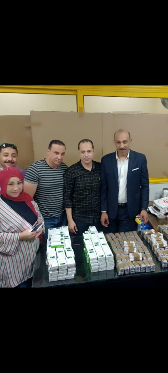 جمارك الواردات الجوية بمطار القاهرة تضبط  تهريب كميه من أقراص الترامادول والأدوية البشرية