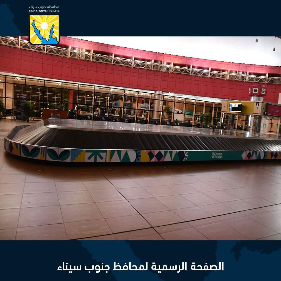 محافظ جنوب سيناء يتفقد تطبيق الهوية البصرية بمطار شرم الشيخ الدولي ويشيد بالأداء 