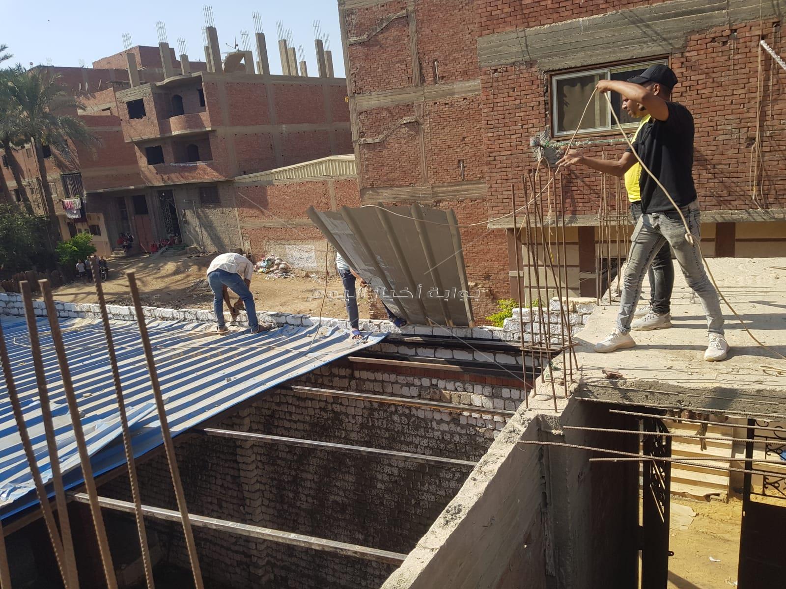 إزالة جمالون مخالف بدون ترخيص  بأبو النمرس
